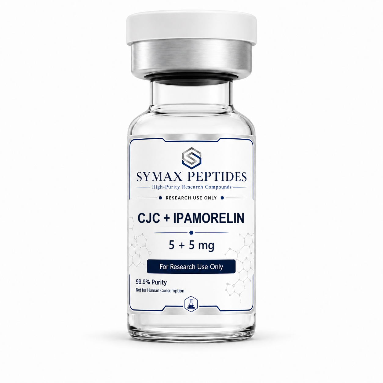 CJC + Ipamorelin 5+5mg research compound vial